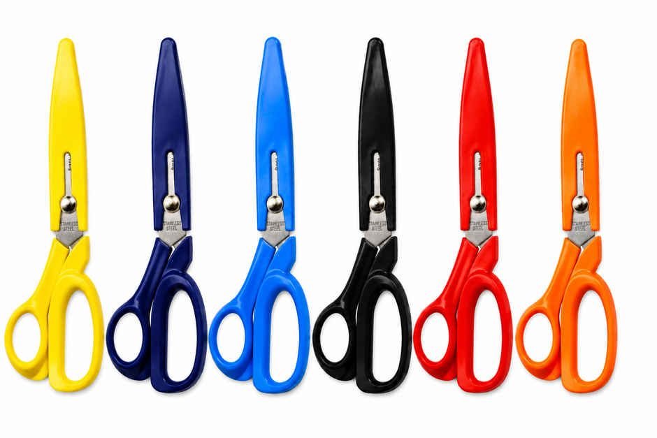 Saya Safe Scissors | 8.5 inch Multipurpose Cutting Shears with Safety Cover for Home & Office