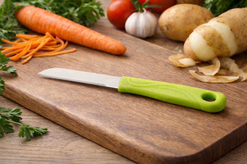 SAFFRON Everyday Use Stainless Steel Kitchen Knife Green