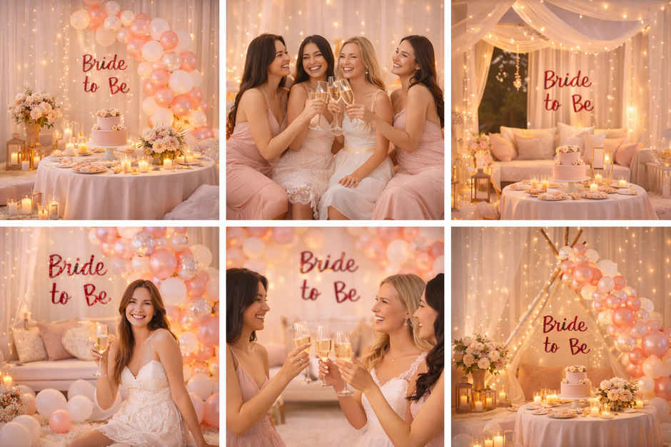 Rose Gold Bride To Be Decoration Kit with Banner & Balloons | BeyondLuv
