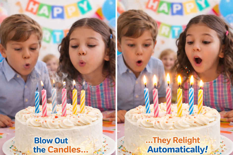 Multicolour Birthday Candles for Kids & Adults Cake Decoration Kit | BeyondLuv