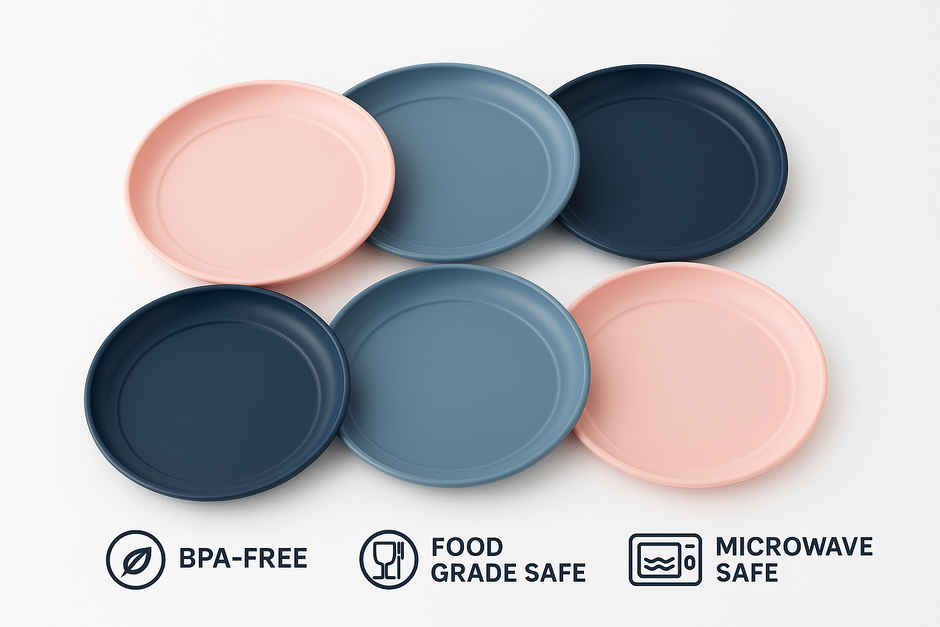 All Time Treats Plate | Set Of 6 (Colour May Vary)