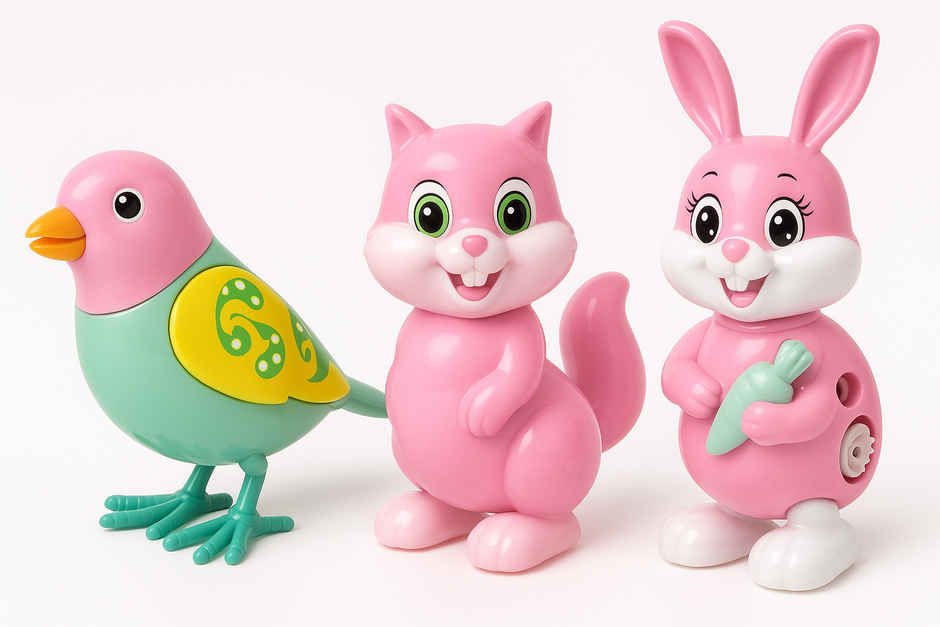 Fablue Jumping Bird Animals Toy for Kids - Colorful Funny Moving Toy