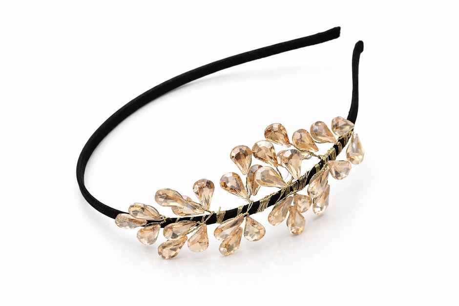 The Opal Factory Hair Accessories | Crystal Leaf Headband