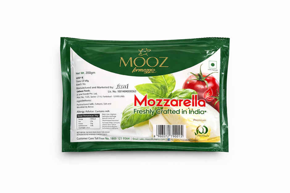 Mooz Mozzarella Pizza Cheese | Pure Milk | Safe For Kids