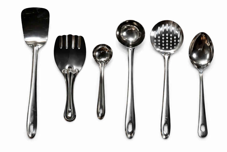 Petals Stainless Steel Cooking and Serving Spoon Spatula