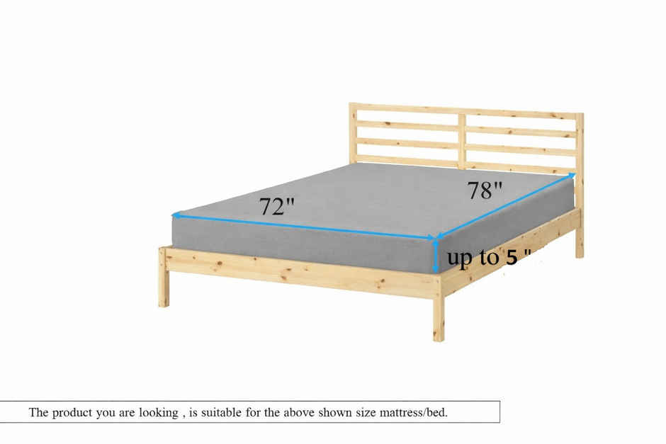BAY6 Brown Terry Cotton 220 GSM Waterproof Mattress Protector For King Size Bed
