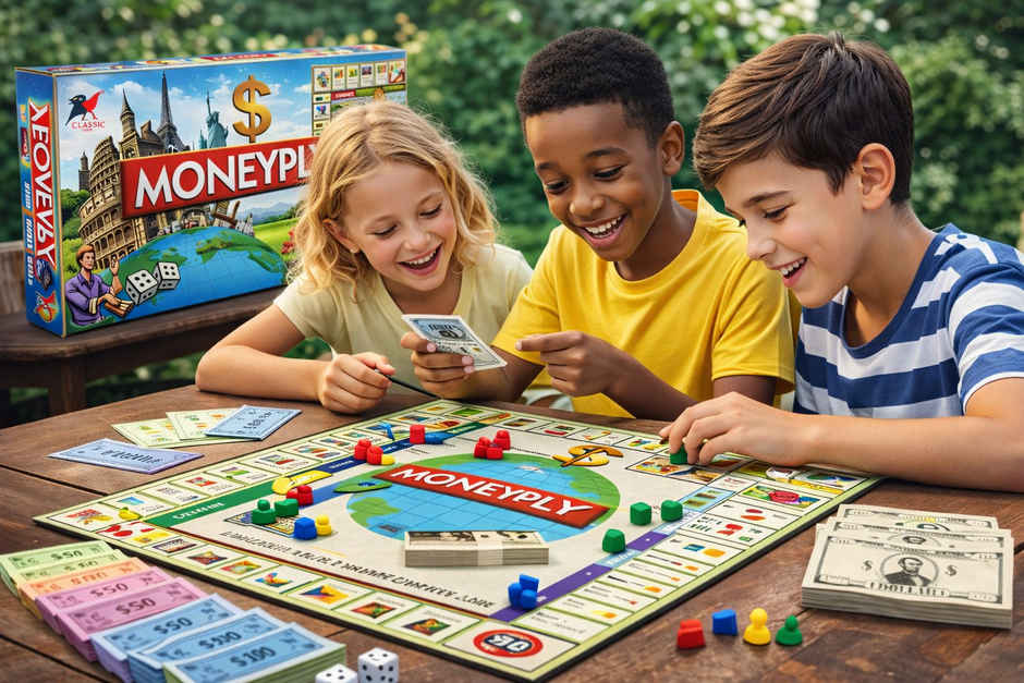 Fablue Moneyply Property Trading Board Strategy Game