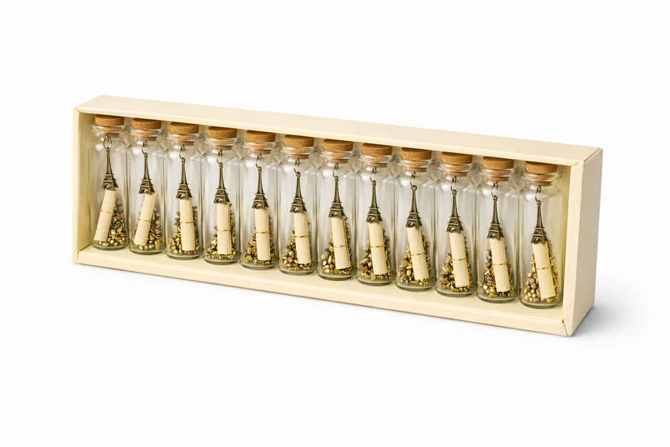 Secret Message Wish Bottle Mini Decor Gift Set | Perpetual Mart