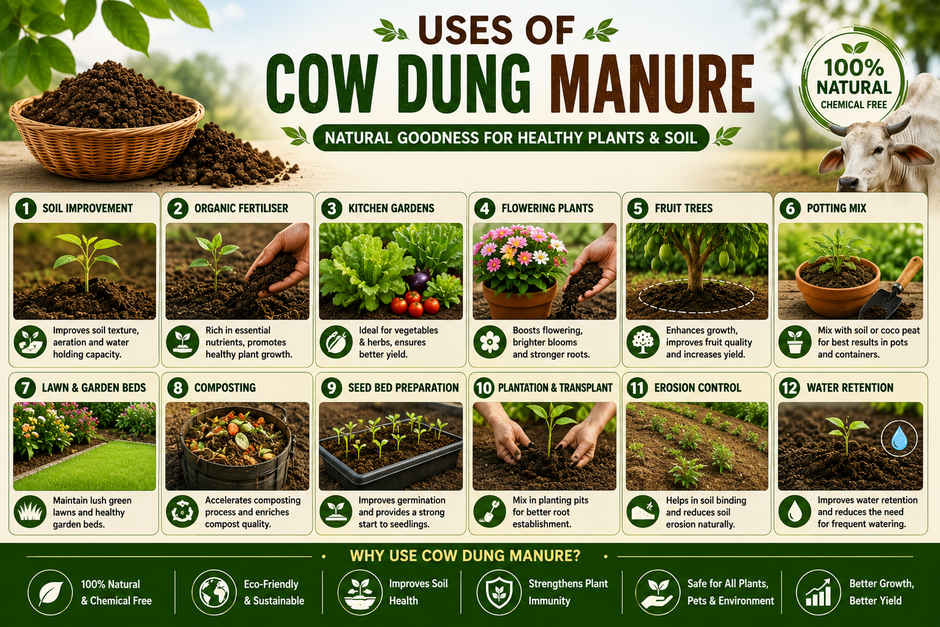 Gardens Coir Natural Organic Manure for Sustainable Gardening