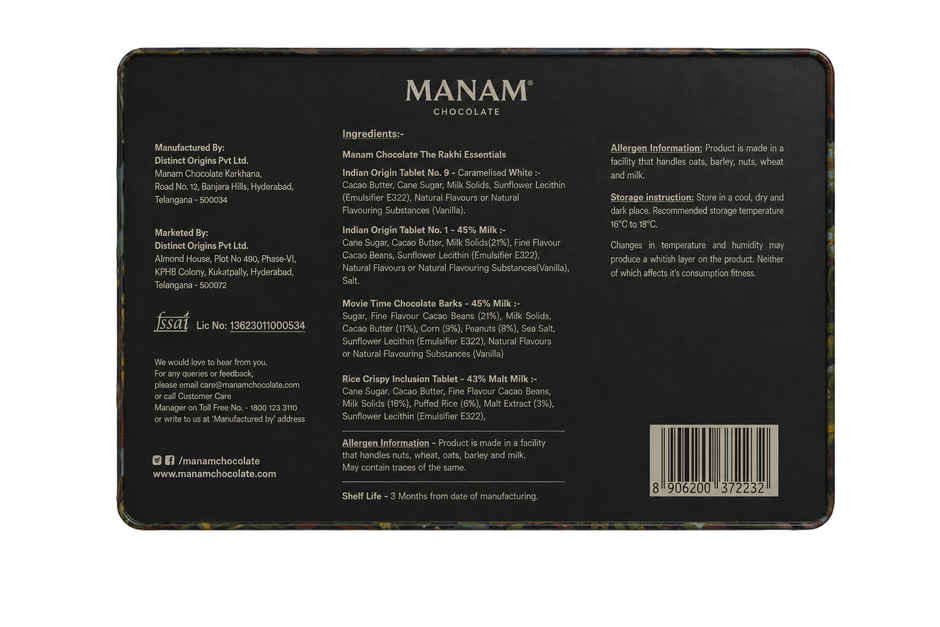 Manam Chocolate The Rakhi Essentials Tin