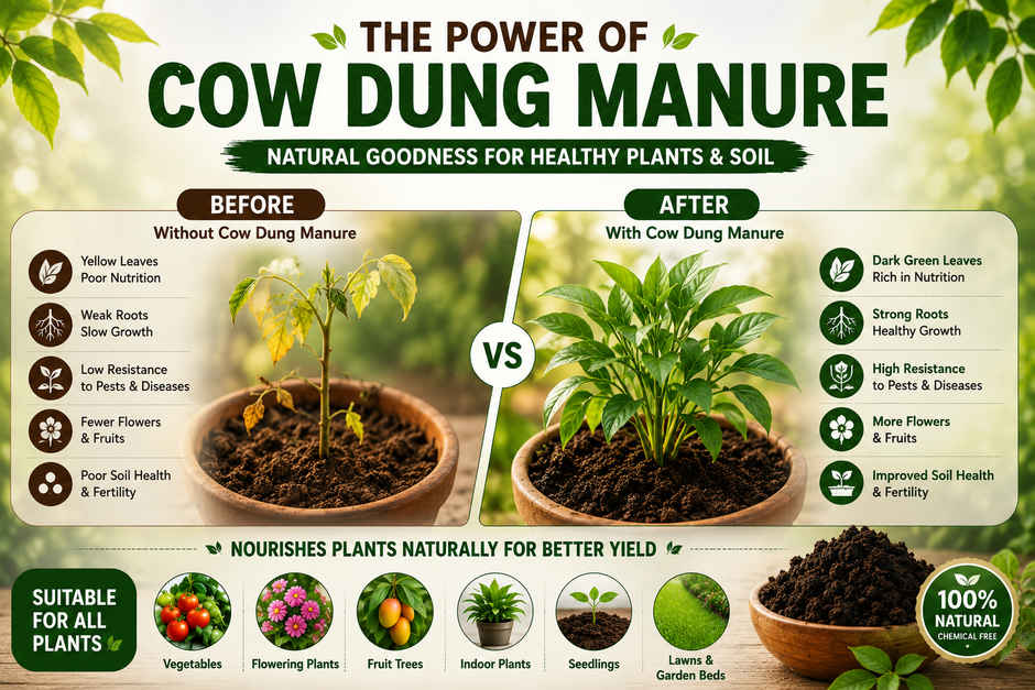 Gardens Coir Natural Organic Manure for Sustainable Gardening