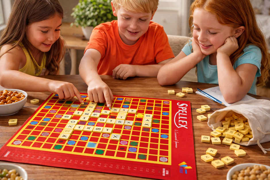 Fablue Crossword Board Game for Kids | Educational Word Puzzle Game