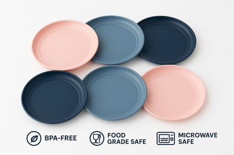 All Time Treats Plate | Set Of 6 (Colour May Vary)