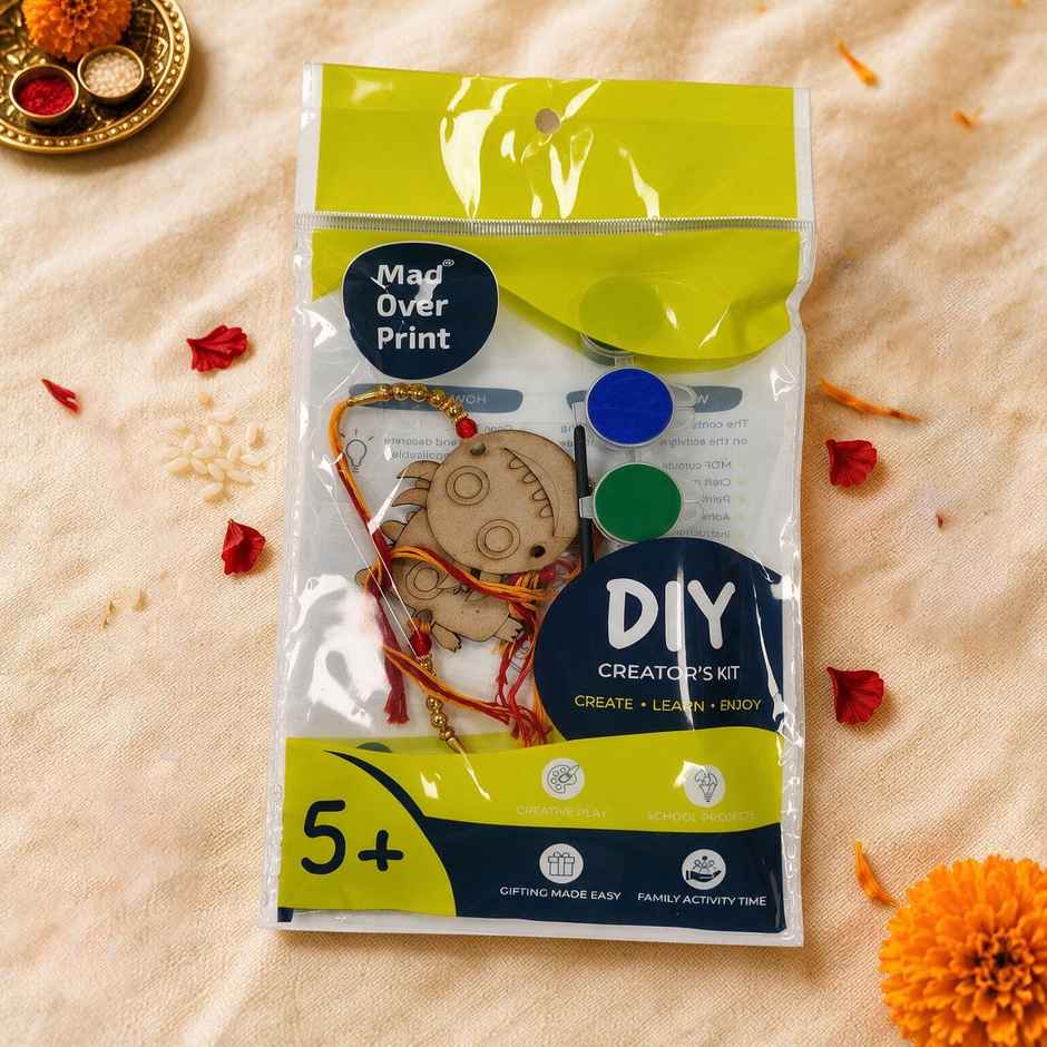 Kids DIY Rakhi Painting Kit Monster | Set of 2 | Unique Find | Mad Over Prints