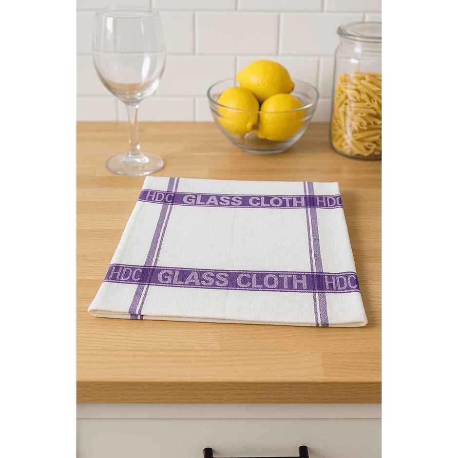 HD Creations | Glass Cleaning Cloth | Pack of 4 | Assorted Colors