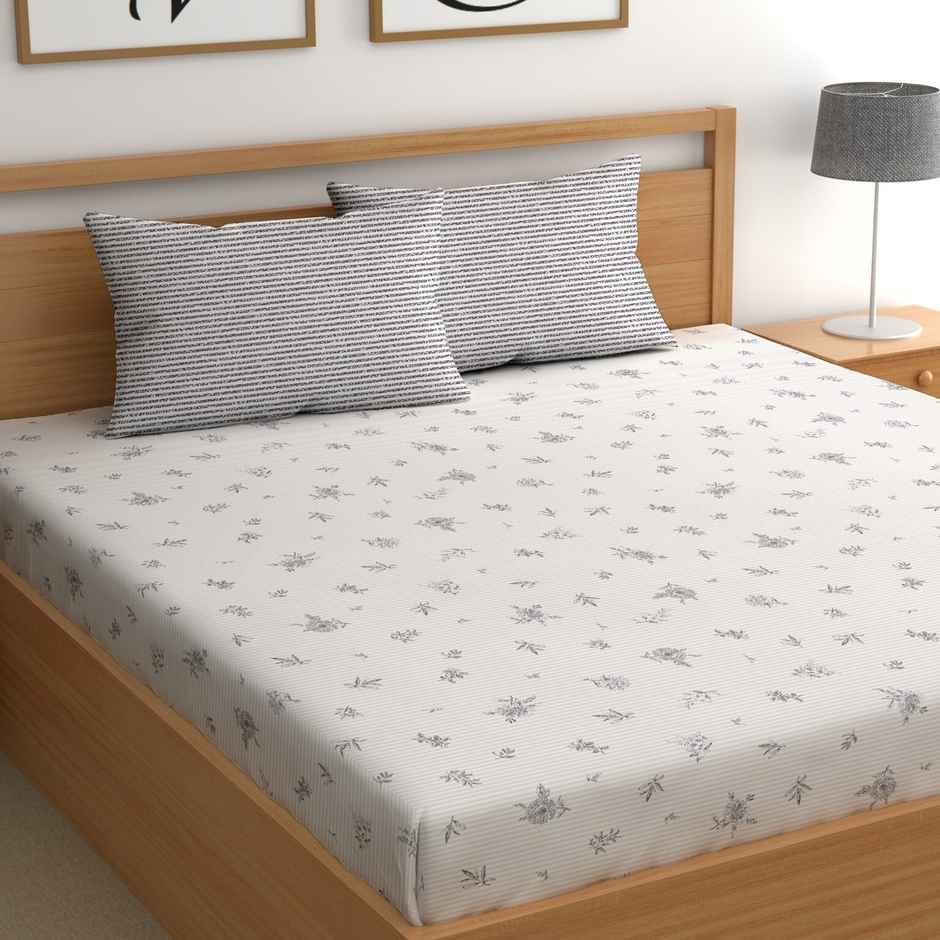 CHHAVI INDIA King Size Bedsheet With 2 Pillow Covers | Design Kb1612