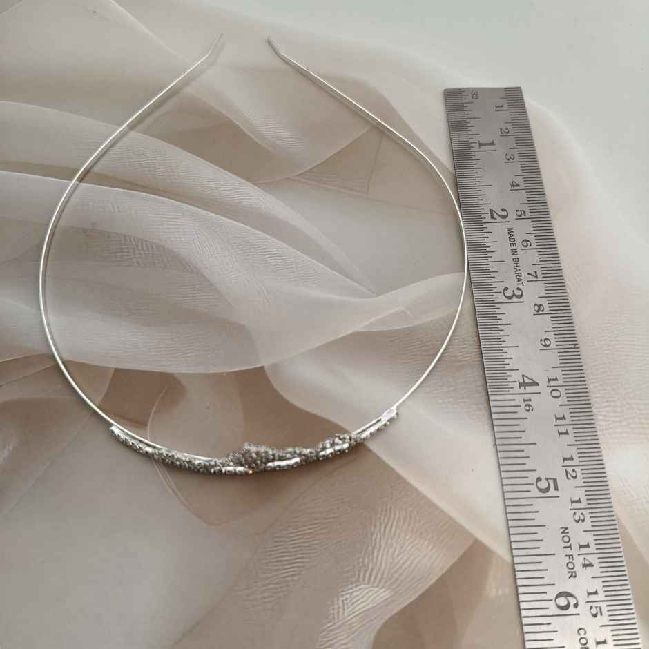 The Opal Factory Hair Accessories | Tiara Hair Band for Girl's - Silver