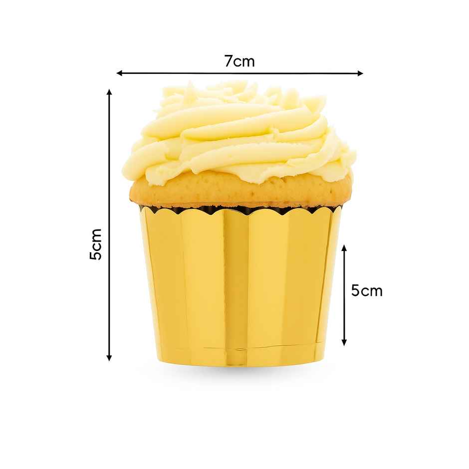 Soham Housewares Deep Paper Muffin Mould Baking | Big Cups | Multicolour