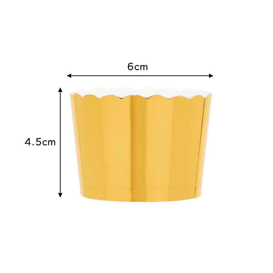 Soham Housewares Deep Paper Muffin Mould Baking | Small Cups | Multicolour