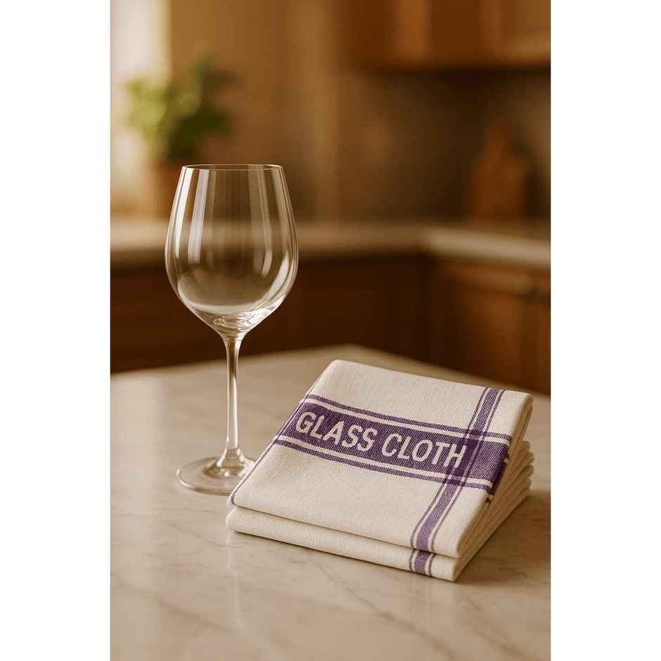 HD Creations | Glass Cleaning Cloth | Pack of 4 | Assorted Colors
