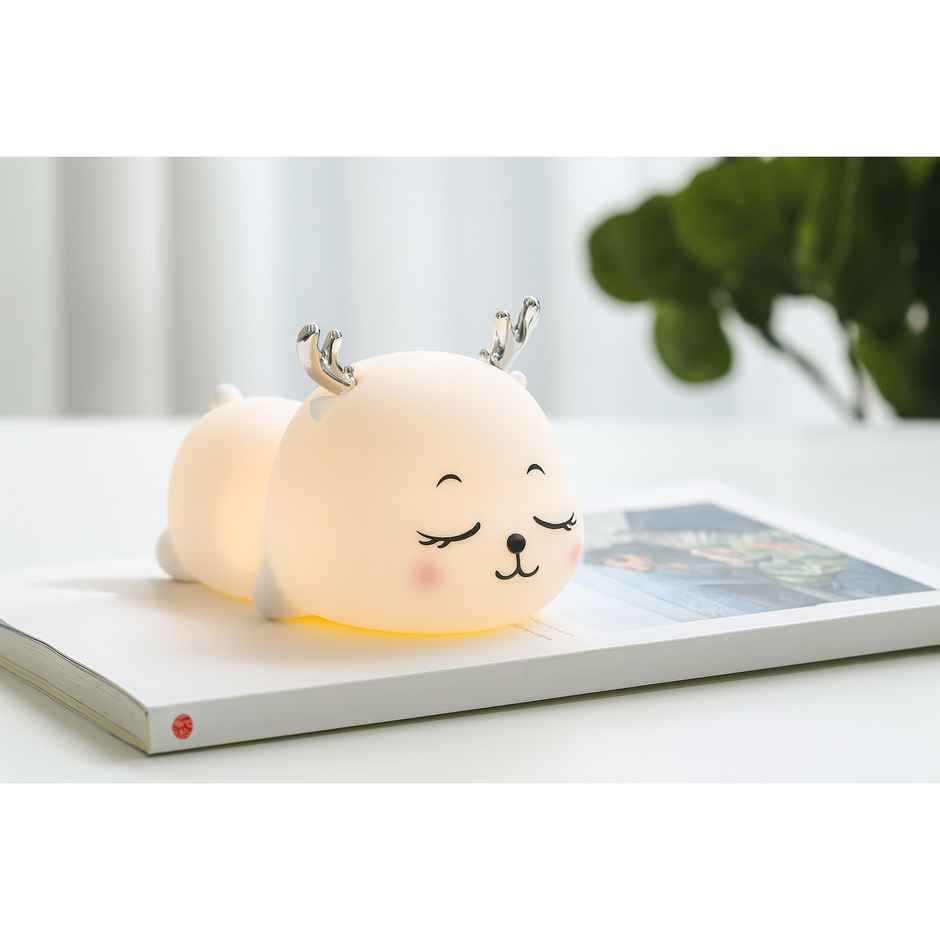 Kidara Lovely Fawn Deer Silicone Rechargeable 5 W Night Lamp