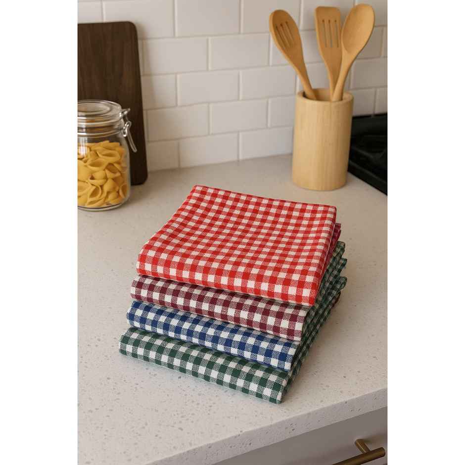 HD Creations Check Duster | Pack Of 4
