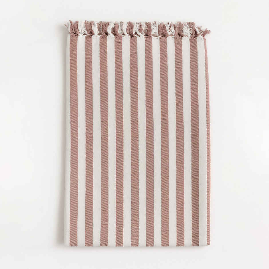 HD Creations Juno Cotton Bath Rose Mist Stripe