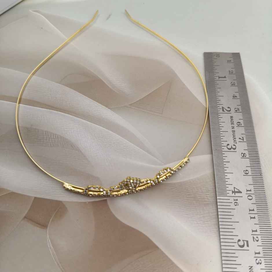 The Opal Factory Hair Accessories | Tiara Hair Band for Girl's - Gold