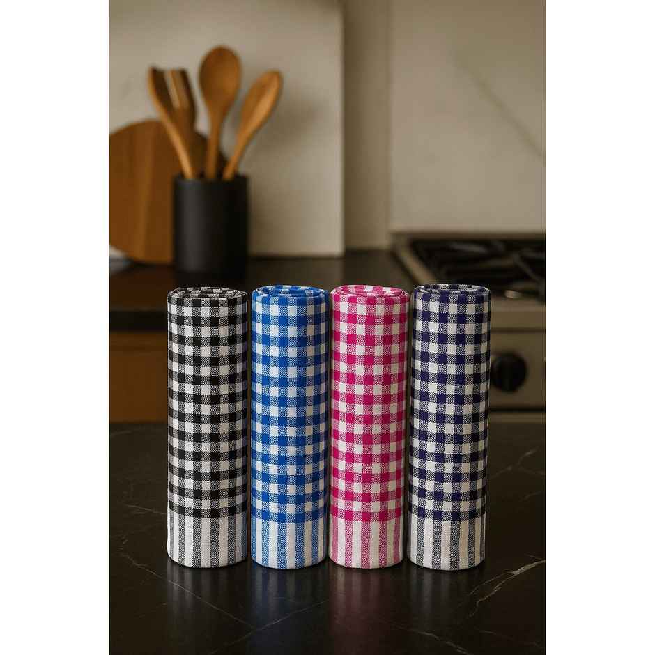 HD Creations Check Duster | Pack Of 4