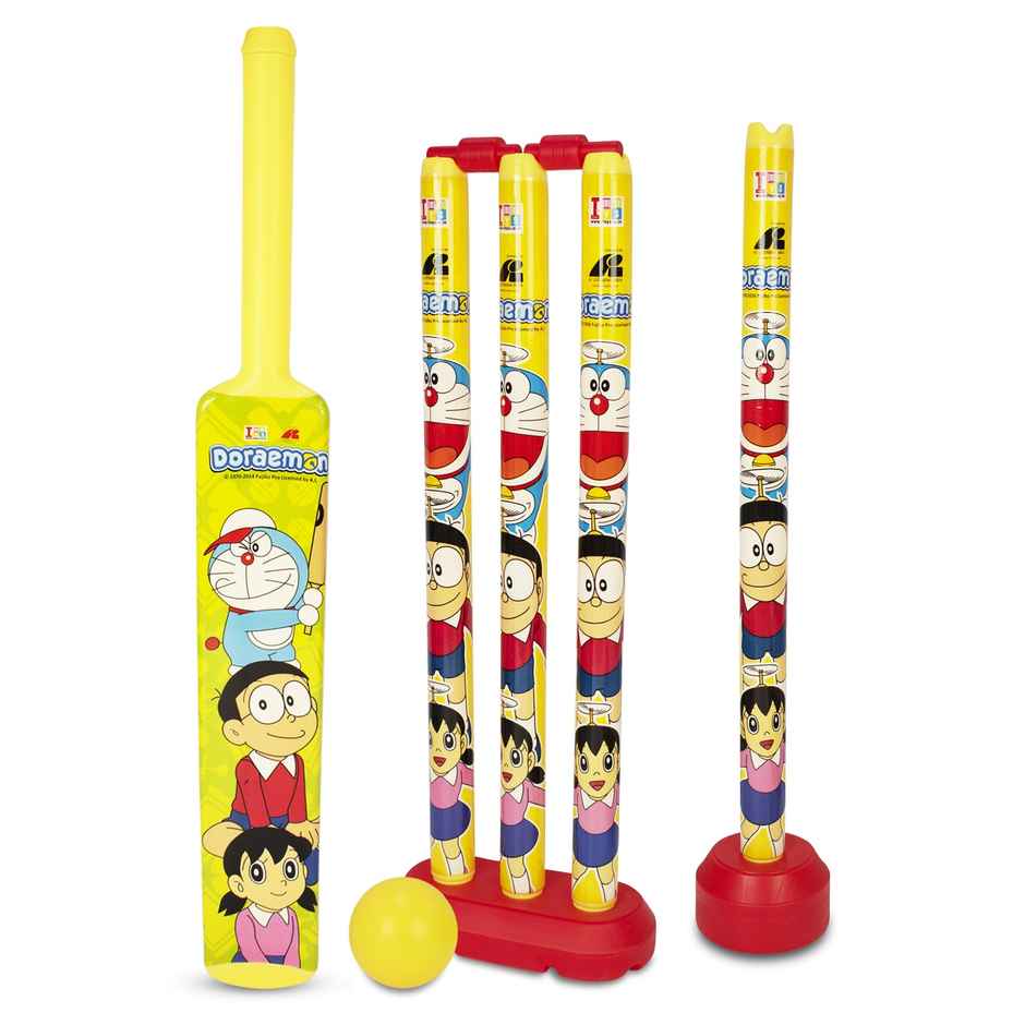 Itoys T20 Cricket Blast 4 Wickets With Bat No 4-doraemon (Colour May Vary)