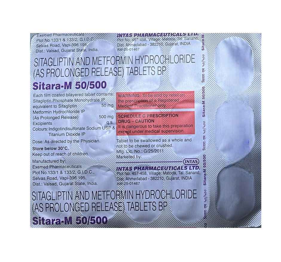 Sitara-M 50/500 Tablet PR