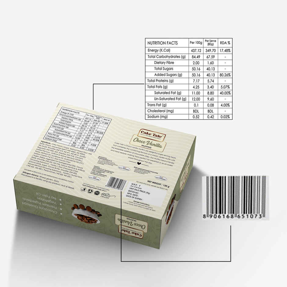 Cake Tale Muffin Vanilla Chocochip | Combo