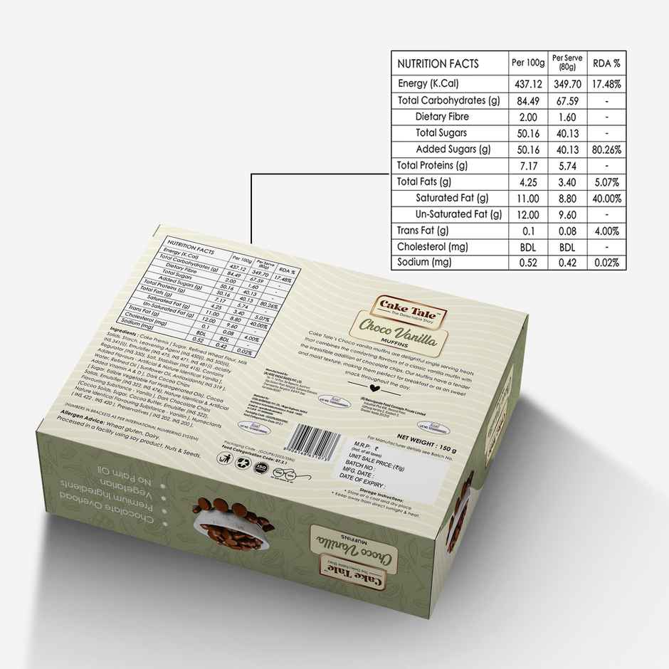 Cake Tale Muffin Vanilla Chocochip