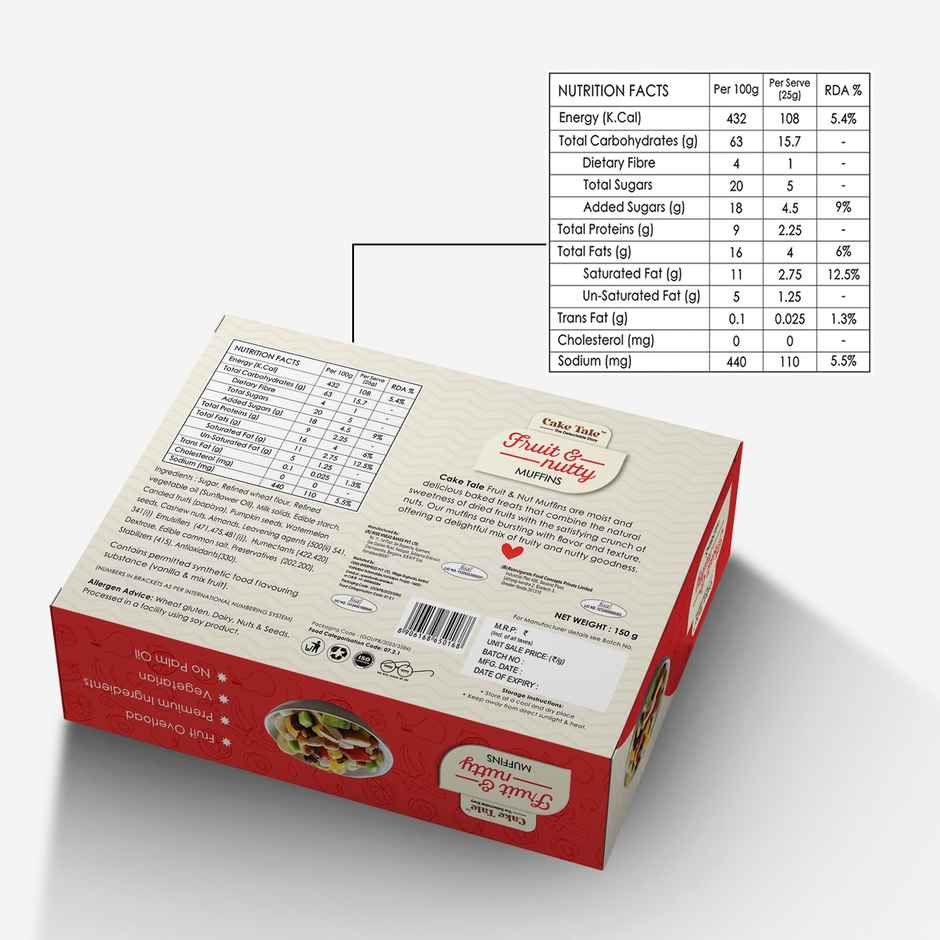 Zep Cake Muffin Fruit & Nut