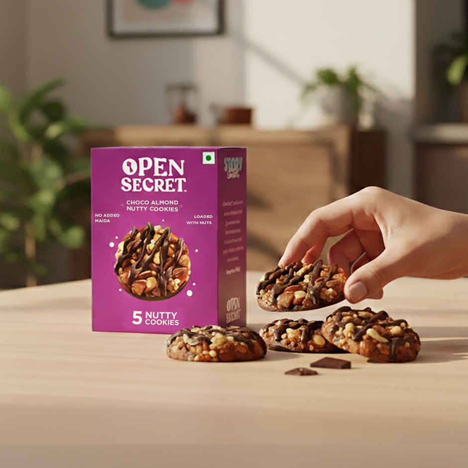 Open Secret Zero Maida Chocolate Almond Cookies | Healthy Snacks