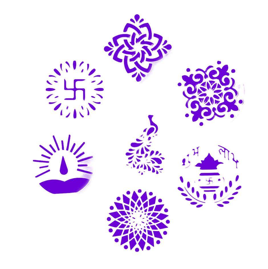 Round Rangoli Stencil | Tota