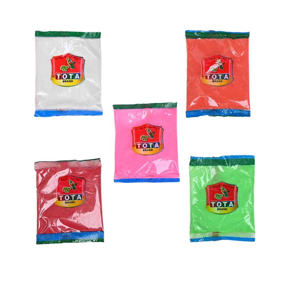 Multicolour Rangoli Box | Pack Of 5 | Tota