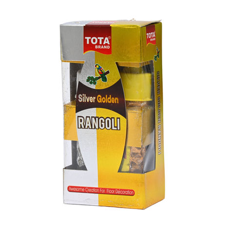 Silver Golden Rangoli | Pack Of 2 | Tota