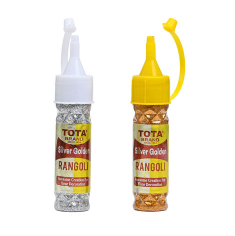 Silver Golden Rangoli | Pack Of 2 | Tota