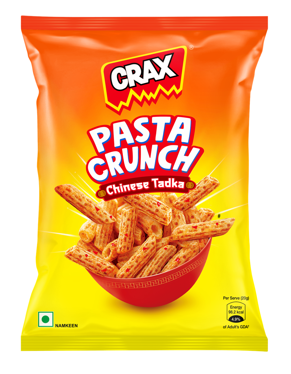Crax Pasta Crunch Chinese Tadka Puff Snacks