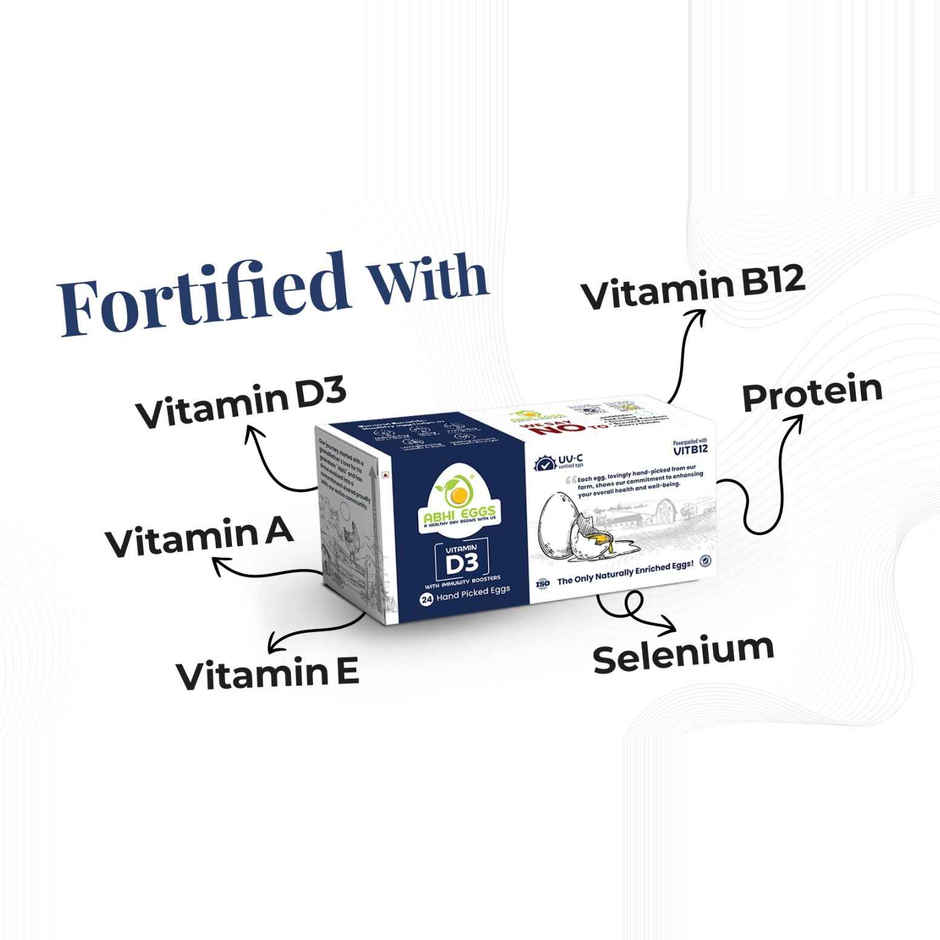 Abhi Vit D3 White Eggs With Immunity Boosters