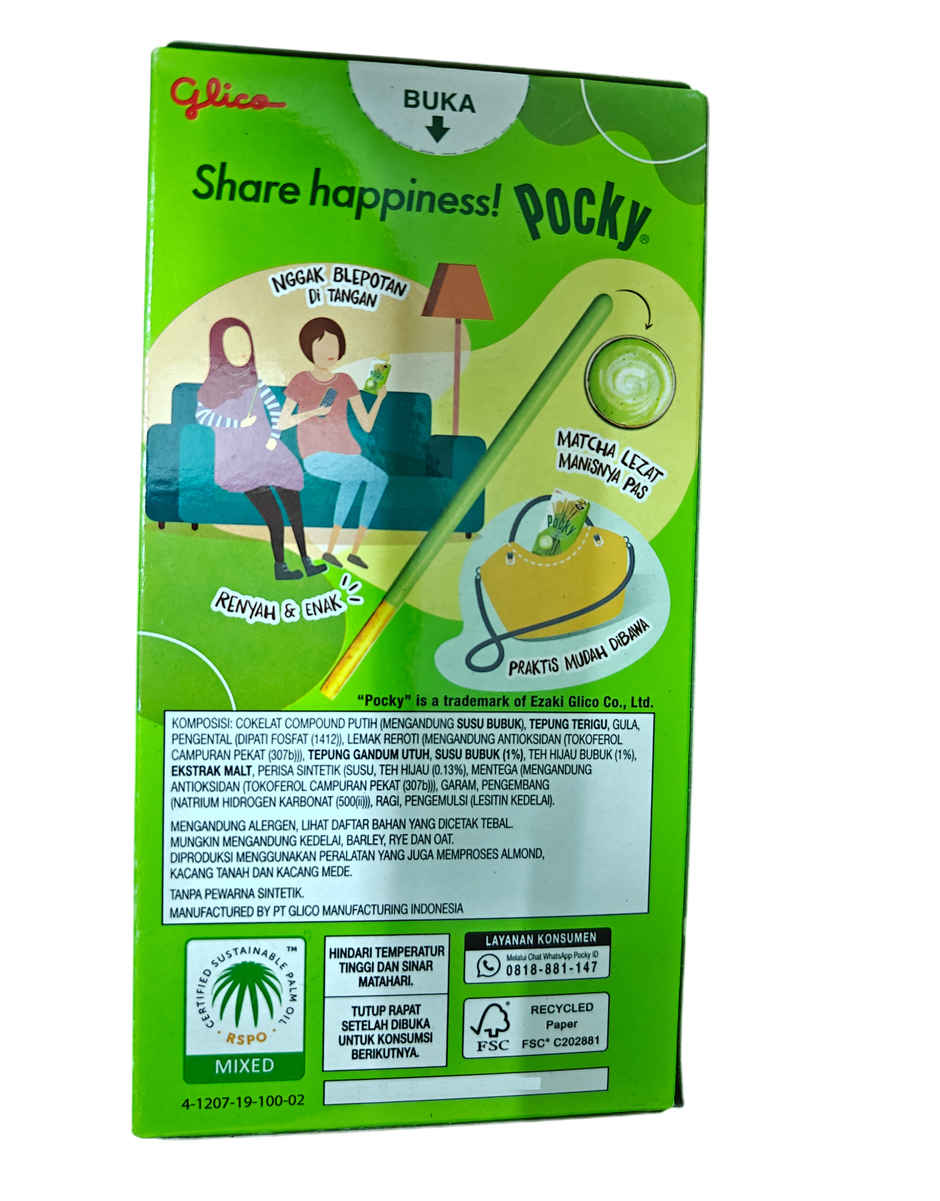 Pocky Matcha Flavoured Biscuit Sticks