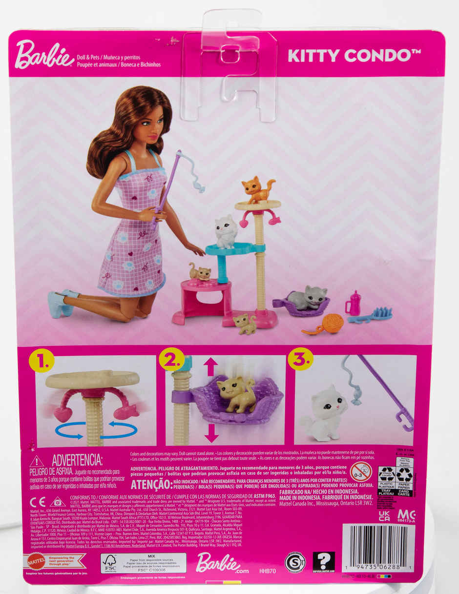 Barbie Kitty Condo Doll & Pets Playset
