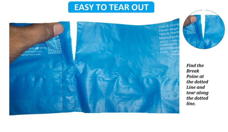 Earthmate Green Leaf Compostable Garbage Bags - Blue Small | 17 x 19 Inch Combo