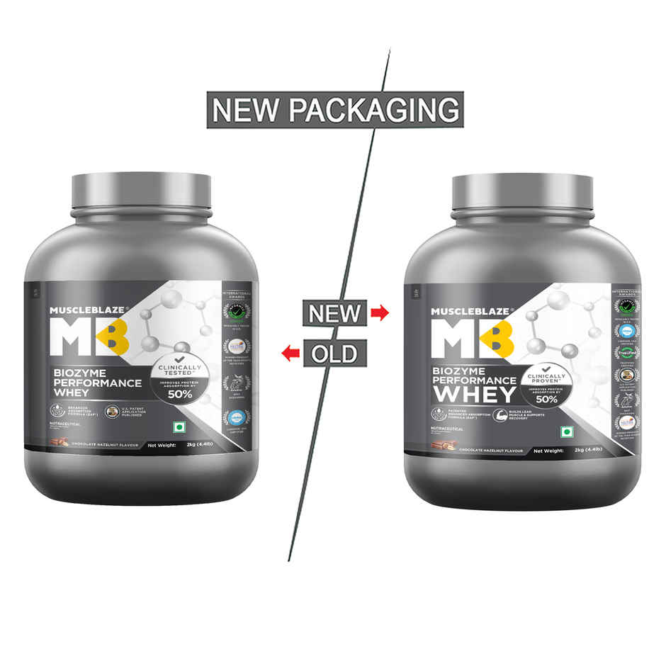 Muscleblaze Biozyme Performance Whey Protein Powder, (Chocolate Hazelnut)