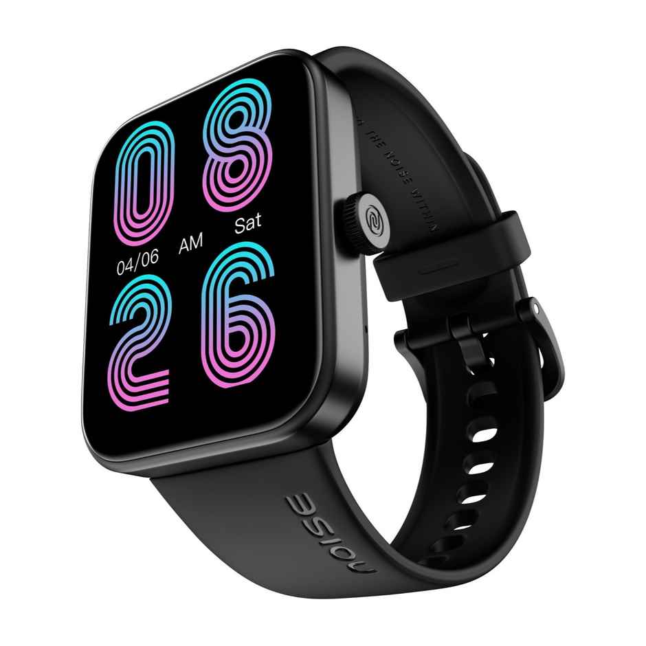 Noise ColorFit Loop Smartwatch, 1.85'' Display with Advanced BT Calling, 550 Nits Brightness Smartwatch - Jet Black