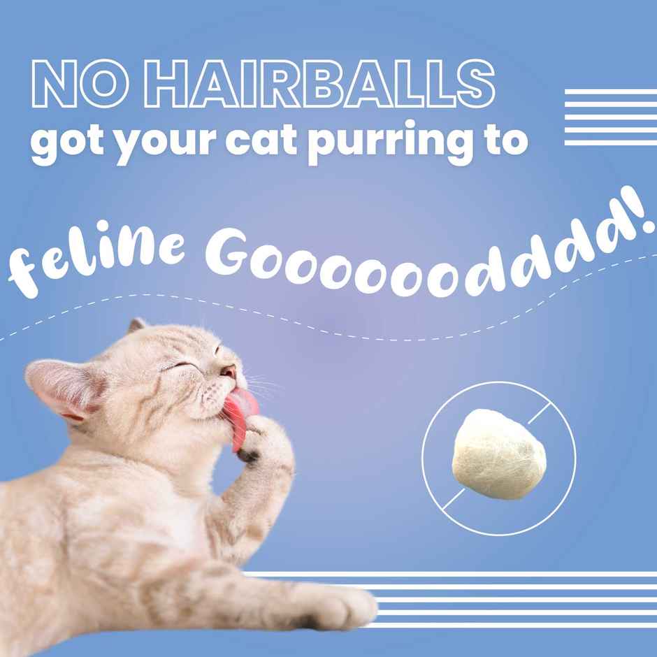 Bark Out Loud Cat Treat - Hairball Control Cat Pillows with Taurine & Vitamin E (Made in Spain)