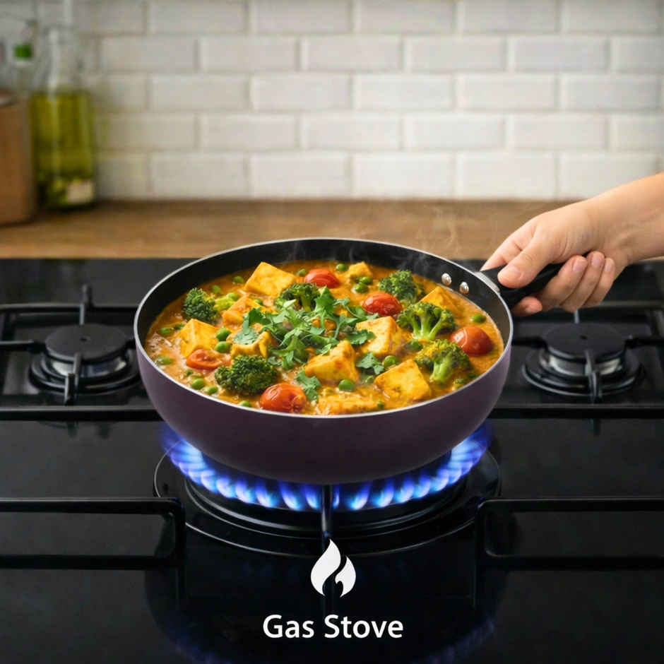 Bombay Kookware Wok Pan 26 cm (3 L) | Non-Induction Base
