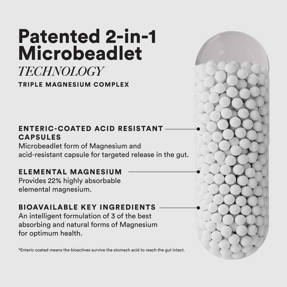 Wellbeing Nutrition Slow Triple Magnesium Complex with Glycinate, Aquamin Citrate & Threonate