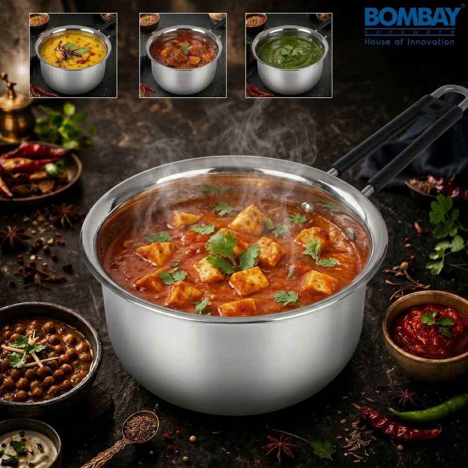Bombay Kookware Stainless Steel Sauce Pan - 1100 ml